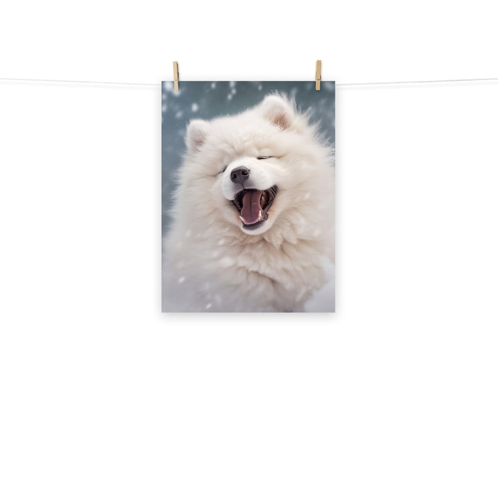 Samoyed Photo paper poster - PosterfyAI.com