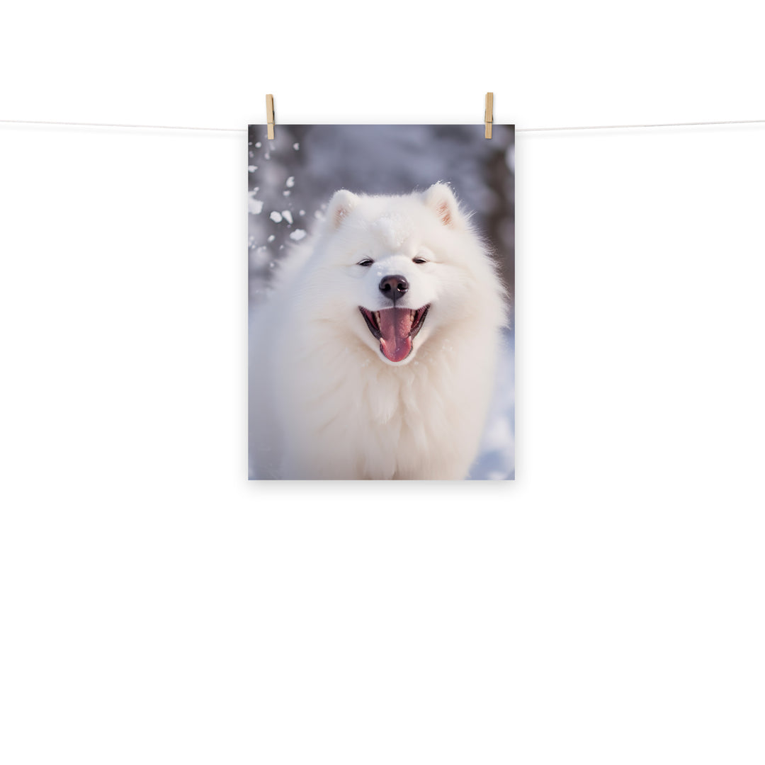 Samoyed Photo paper poster - PosterfyAI.com