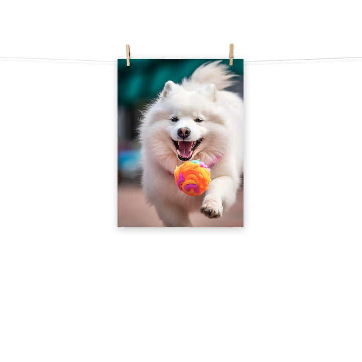 Samoyed Photo paper poster - PosterfyAI.com