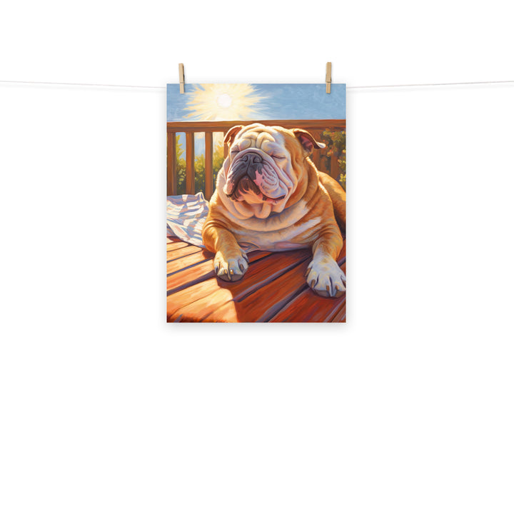 Bulldog Photo paper poster - PosterfyAI.com