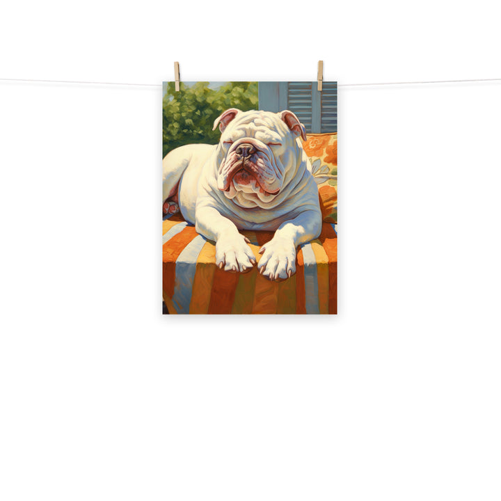 Bulldog Photo paper poster - PosterfyAI.com
