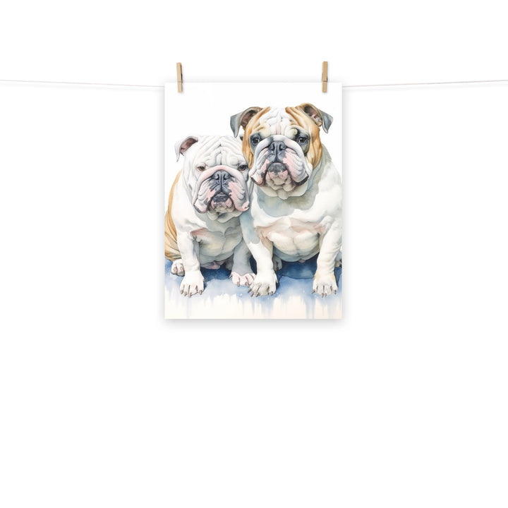 Bulldog Photo paper poster - PosterfyAI.com