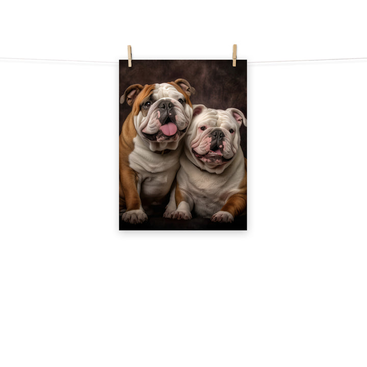 Bulldog Photo paper poster - PosterfyAI.com