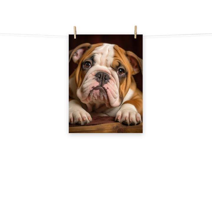 Bulldog Photo paper poster - PosterfyAI.com