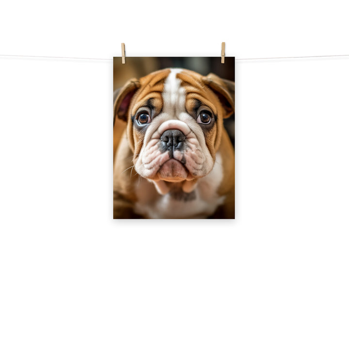 Bulldog Photo paper poster - PosterfyAI.com