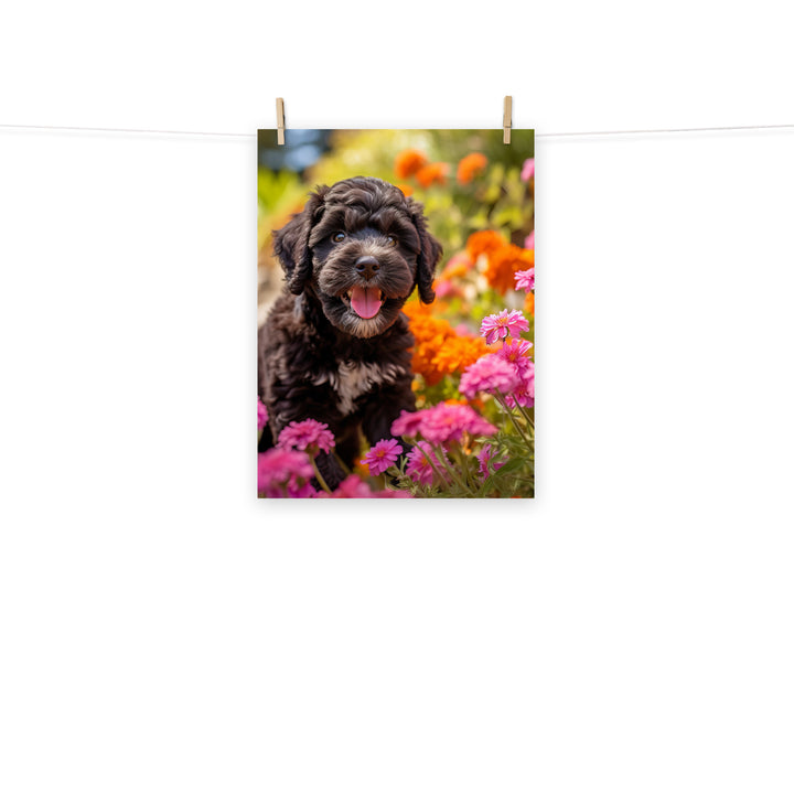Portuguese Water Dog Photo paper poster - PosterfyAI.com