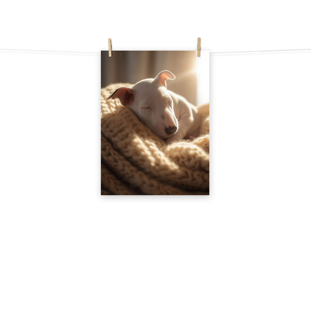 Bull Terrier Photo paper poster - PosterfyAI.com