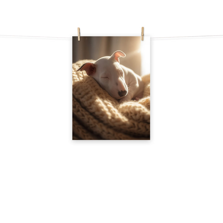 Bull Terrier Photo paper poster - PosterfyAI.com