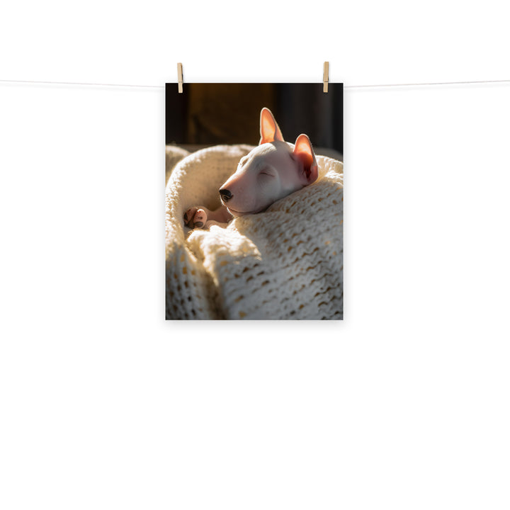 Bull Terrier Photo paper poster - PosterfyAI.com
