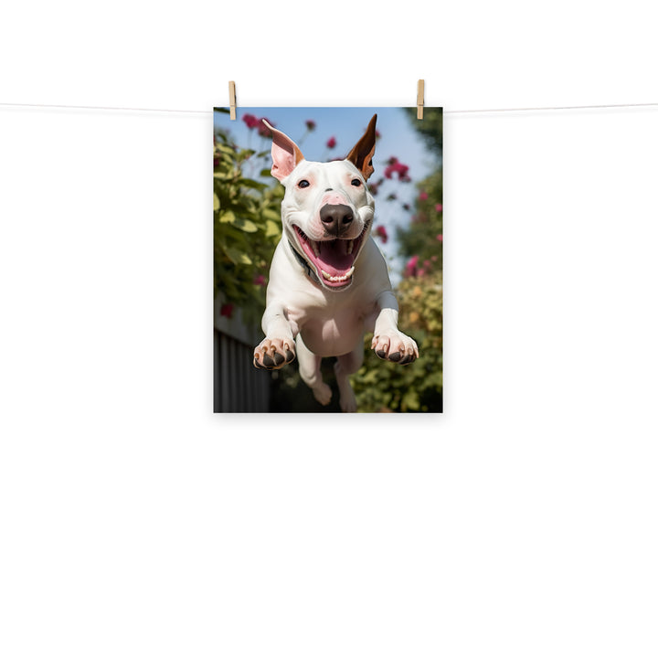 Bull Terrier Photo paper poster - PosterfyAI.com