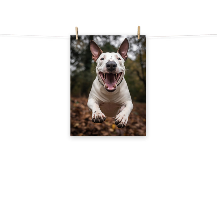 Bull Terrier Photo paper poster - PosterfyAI.com