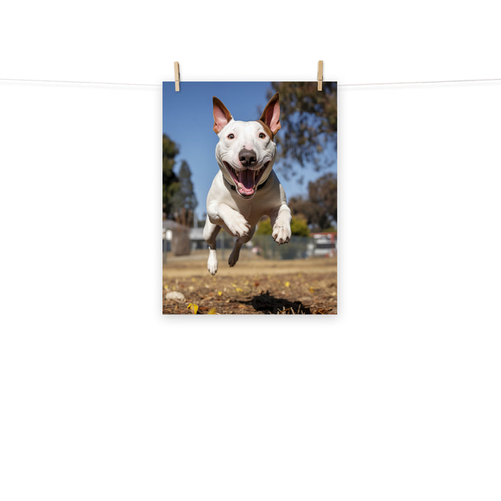 Bull Terrier Photo paper poster - PosterfyAI.com