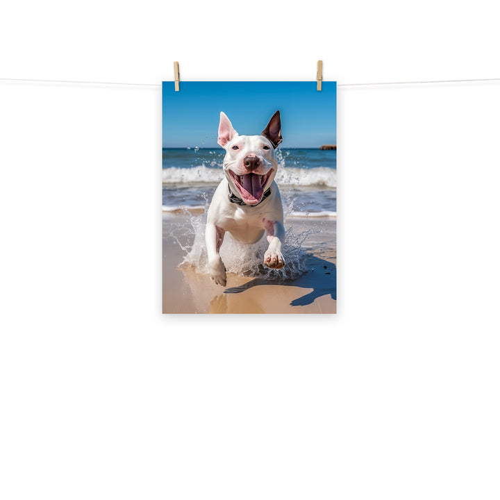 Bull Terrier Photo paper poster - PosterfyAI.com