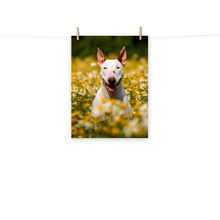 Bull Terrier Photo paper poster - PosterfyAI.com