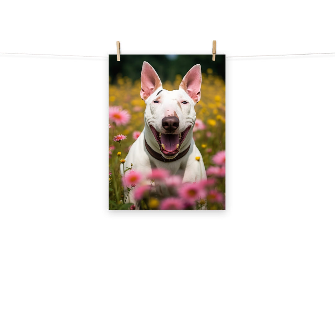 Bull Terrier Photo paper poster - PosterfyAI.com