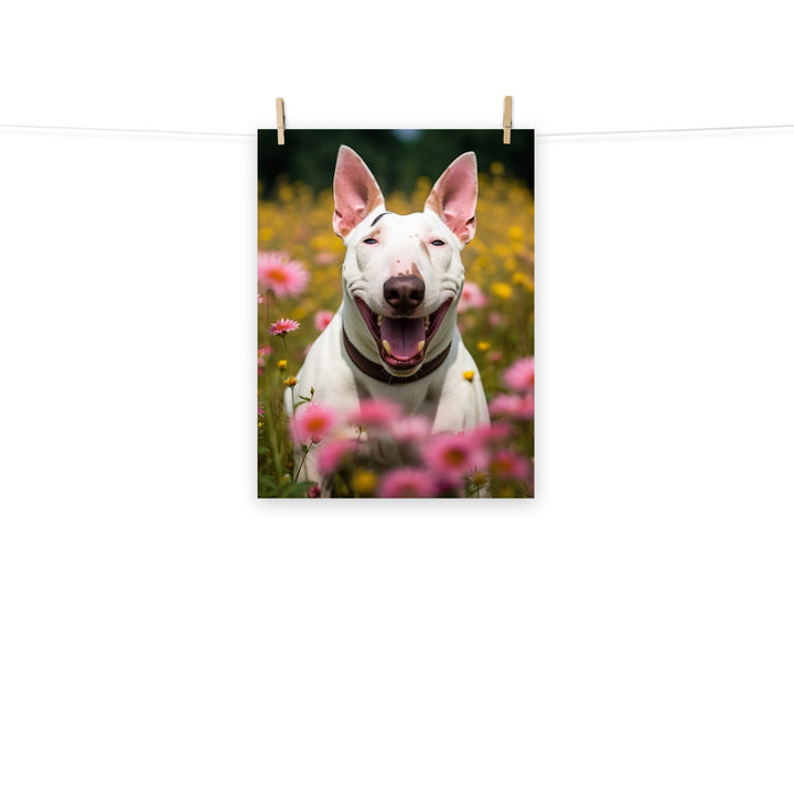 Bull Terrier Photo paper poster - PosterfyAI.com