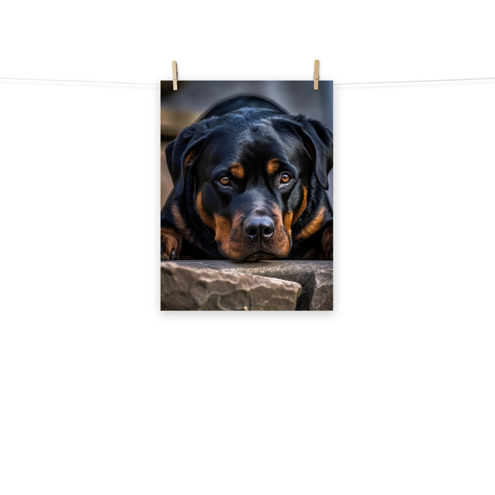 Rottweiler Photo paper poster - PosterfyAI.com