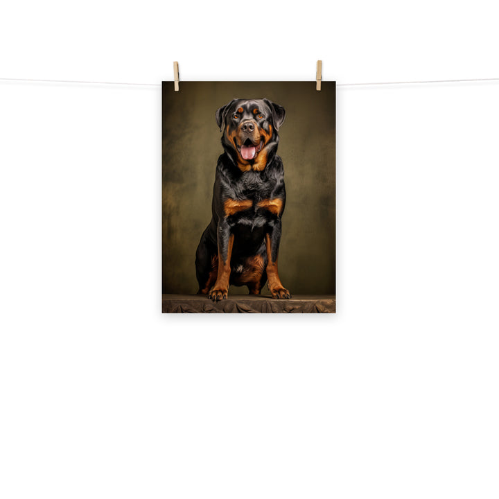 Rottweiler Photo paper poster - PosterfyAI.com