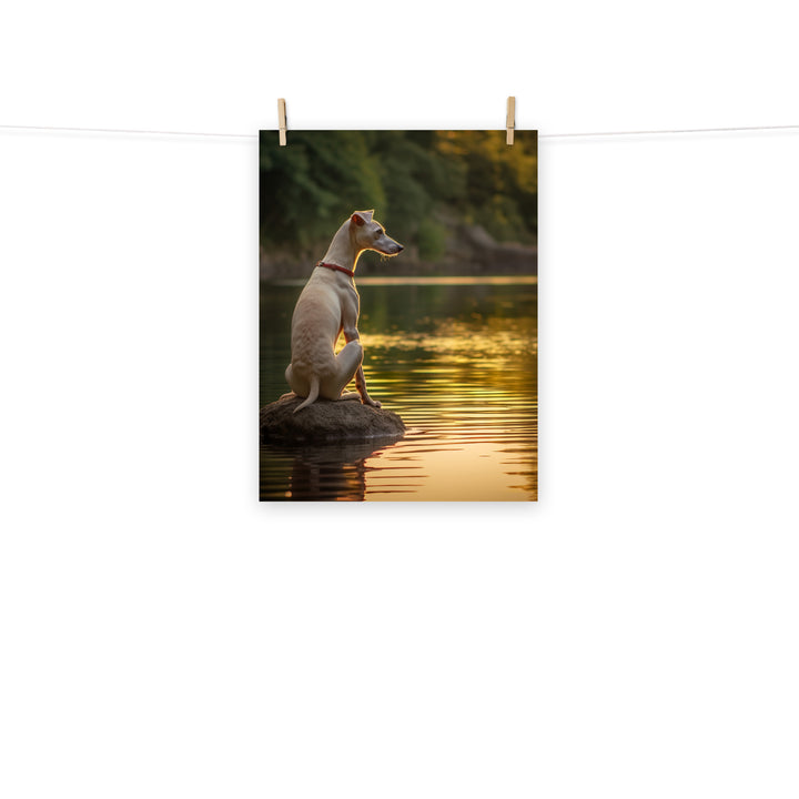 Whippet Photo paper poster - PosterfyAI.com