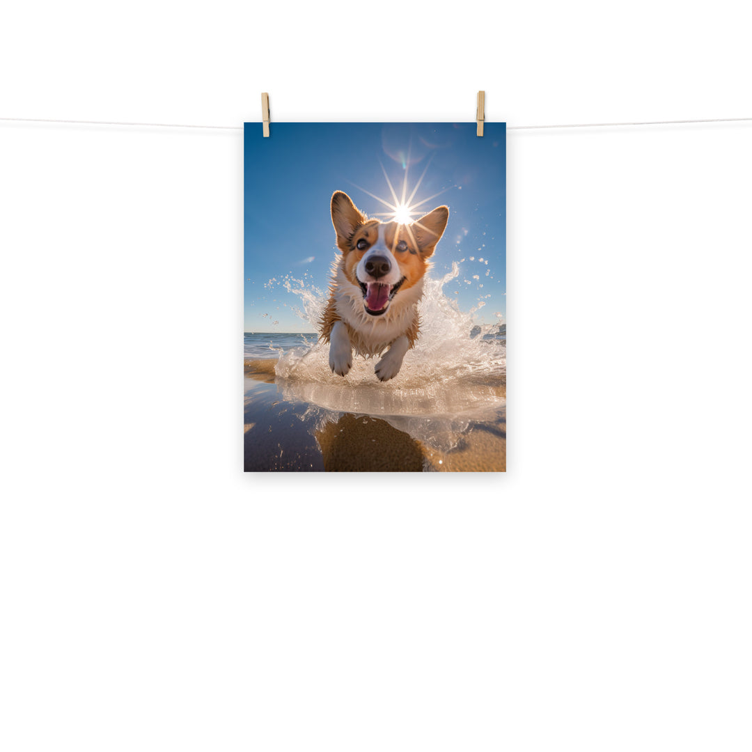 Welsh Corgi Photo paper poster - PosterfyAI.com