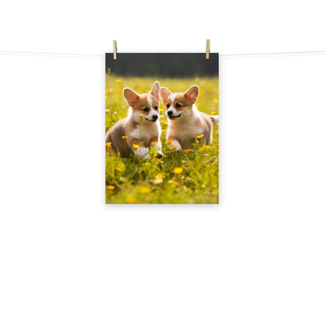 Welsh Corgi Photo paper poster - PosterfyAI.com