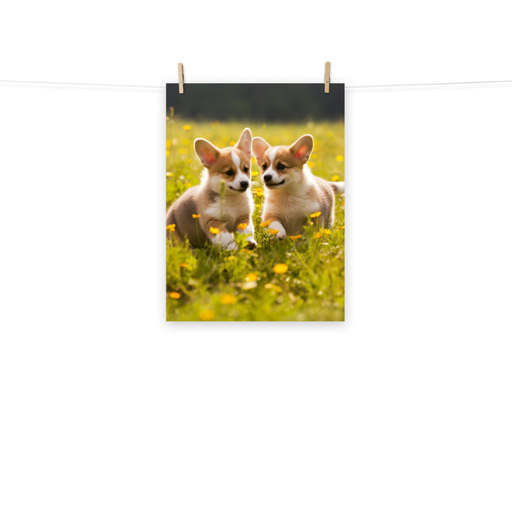 Welsh Corgi Photo paper poster - PosterfyAI.com