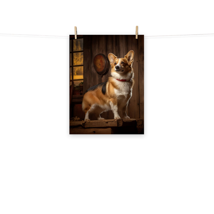 Welsh Corgi Photo paper poster - PosterfyAI.com