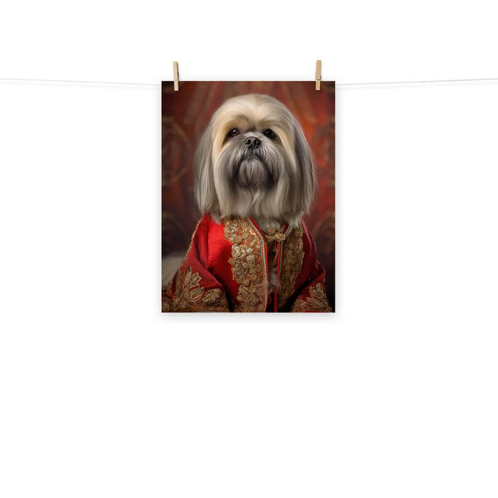 Lhasa Apso Photo paper poster - PosterfyAI.com