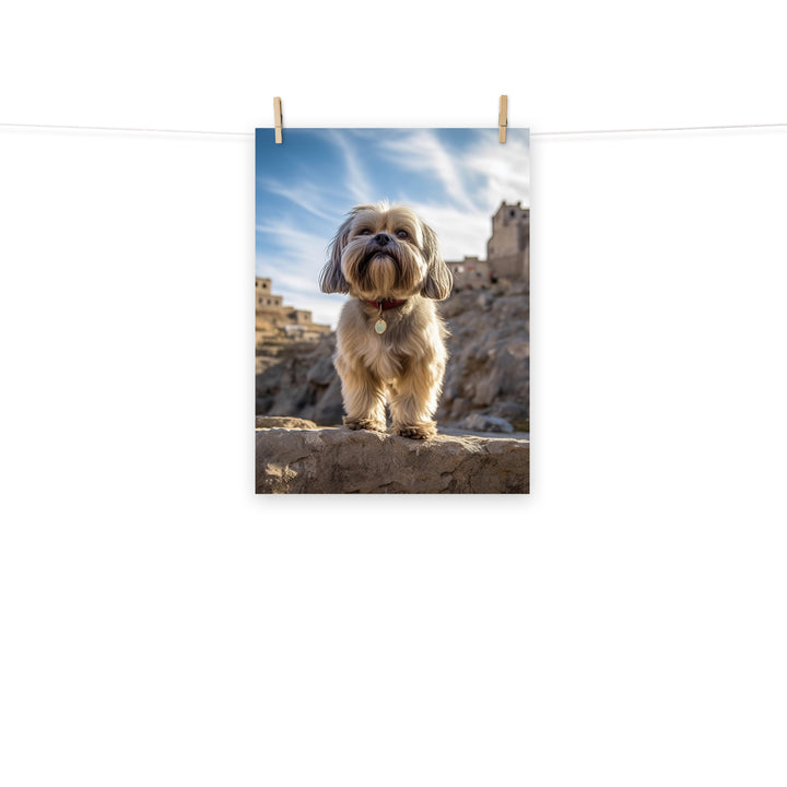 Lhasa Apso Photo paper poster - PosterfyAI.com