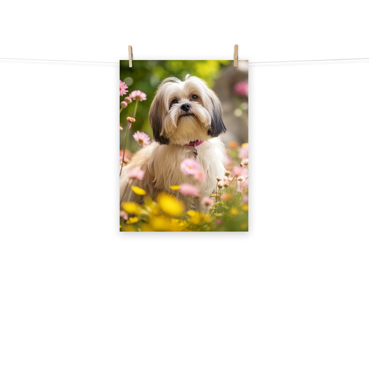Lhasa Apso Photo paper poster - PosterfyAI.com