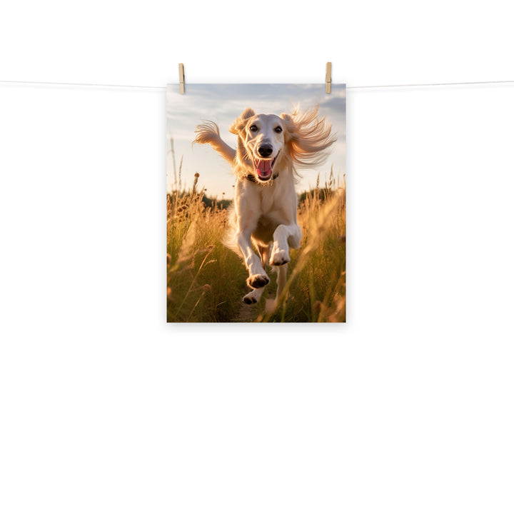 Saluki Photo paper poster - PosterfyAI.com