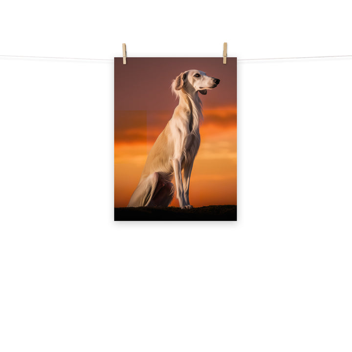 Saluki Photo paper poster - PosterfyAI.com