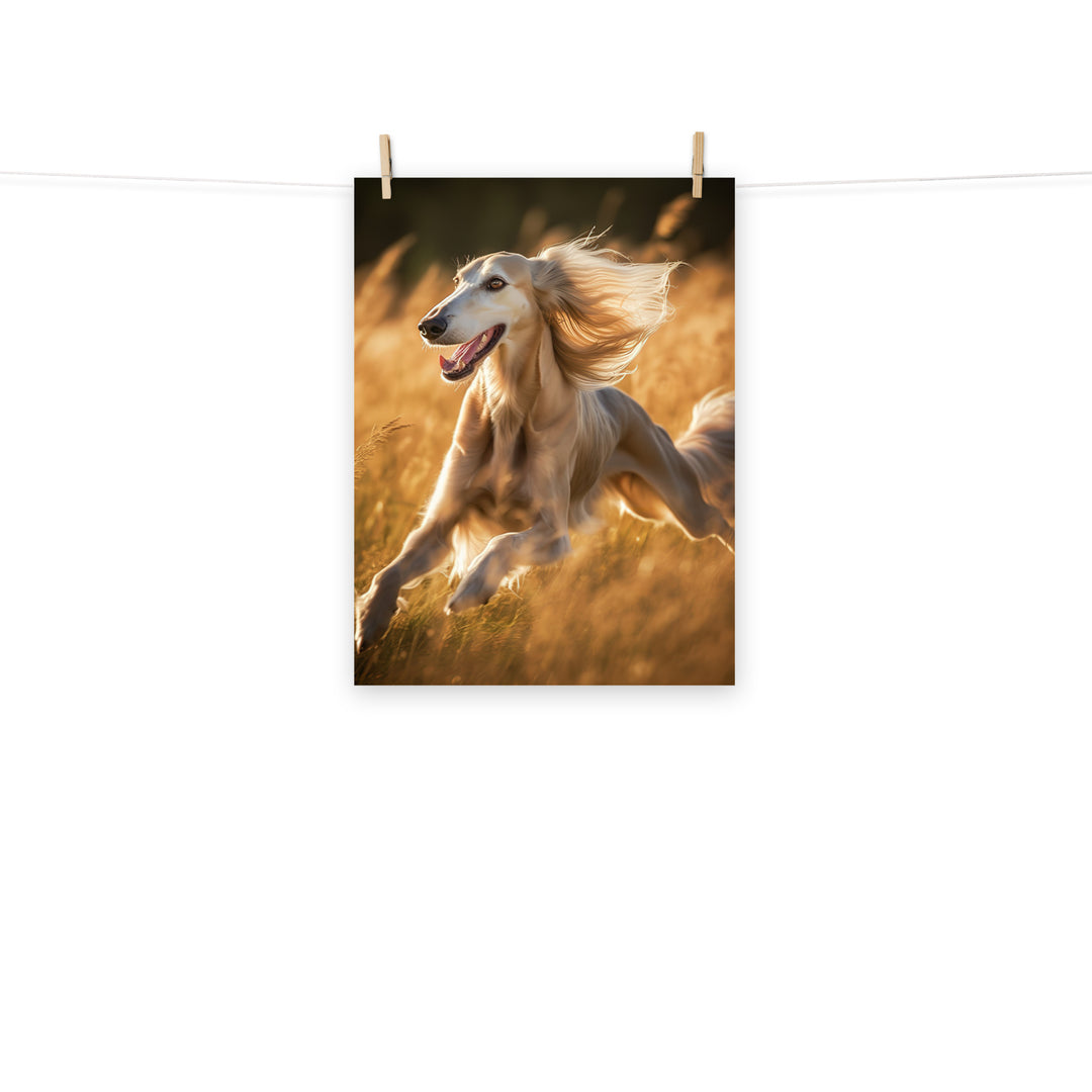 Saluki Photo paper poster - PosterfyAI.com
