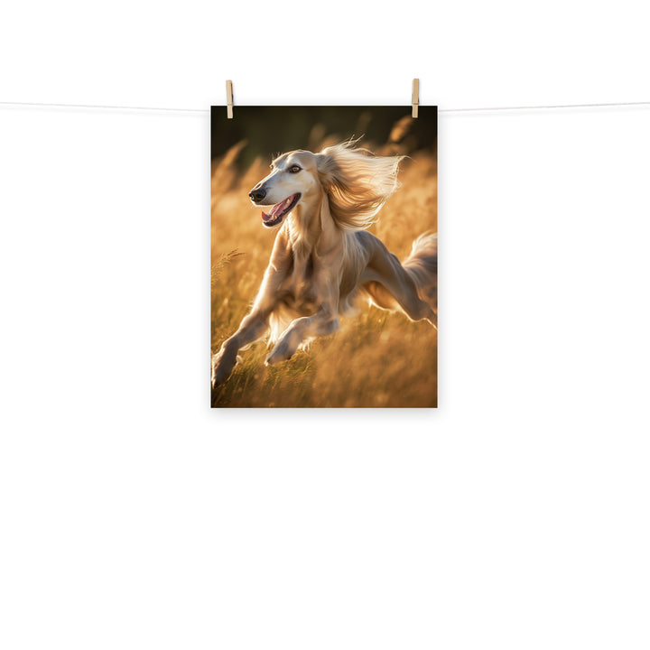 Saluki Photo paper poster - PosterfyAI.com