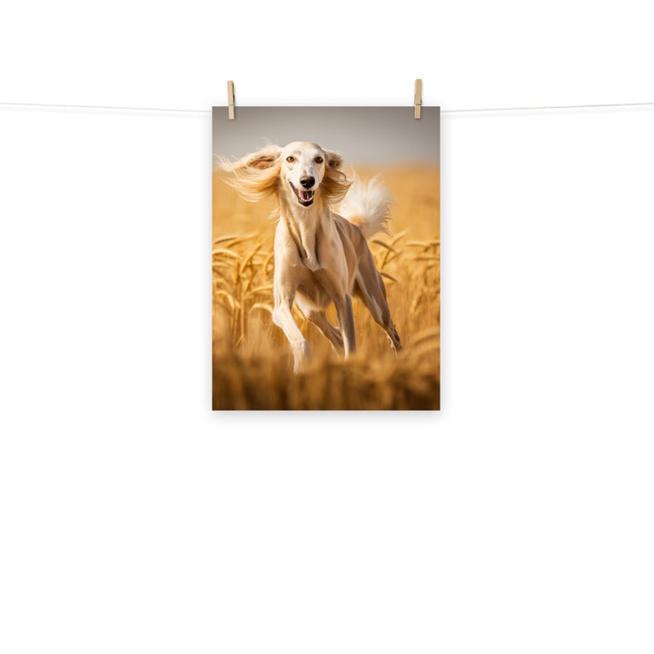 Saluki Photo paper poster - PosterfyAI.com