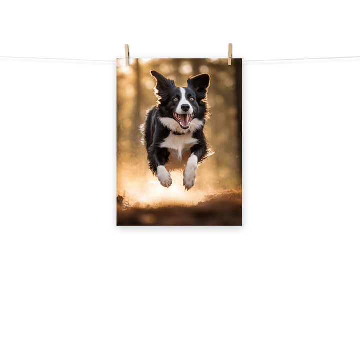 Border Collie Photo paper poster - PosterfyAI.com