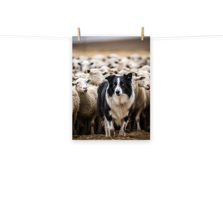 Border Collie Photo paper poster - PosterfyAI.com