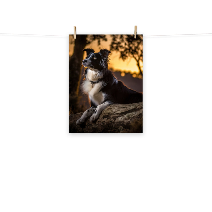 Border Collie Photo paper poster - PosterfyAI.com