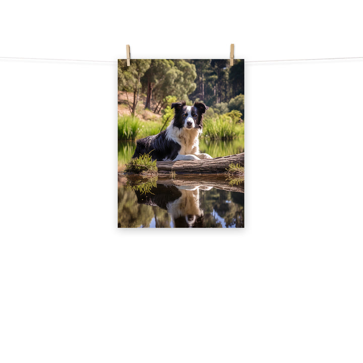 Border Collie Photo paper poster - PosterfyAI.com
