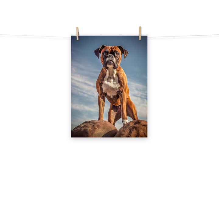 Boxer Photo paper poster - PosterfyAI.com