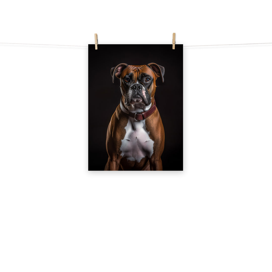 Boxer Photo paper poster - PosterfyAI.com