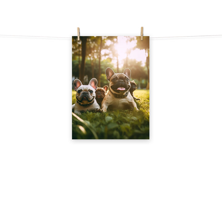 French Bulldog Photo paper poster - PosterfyAI.com
