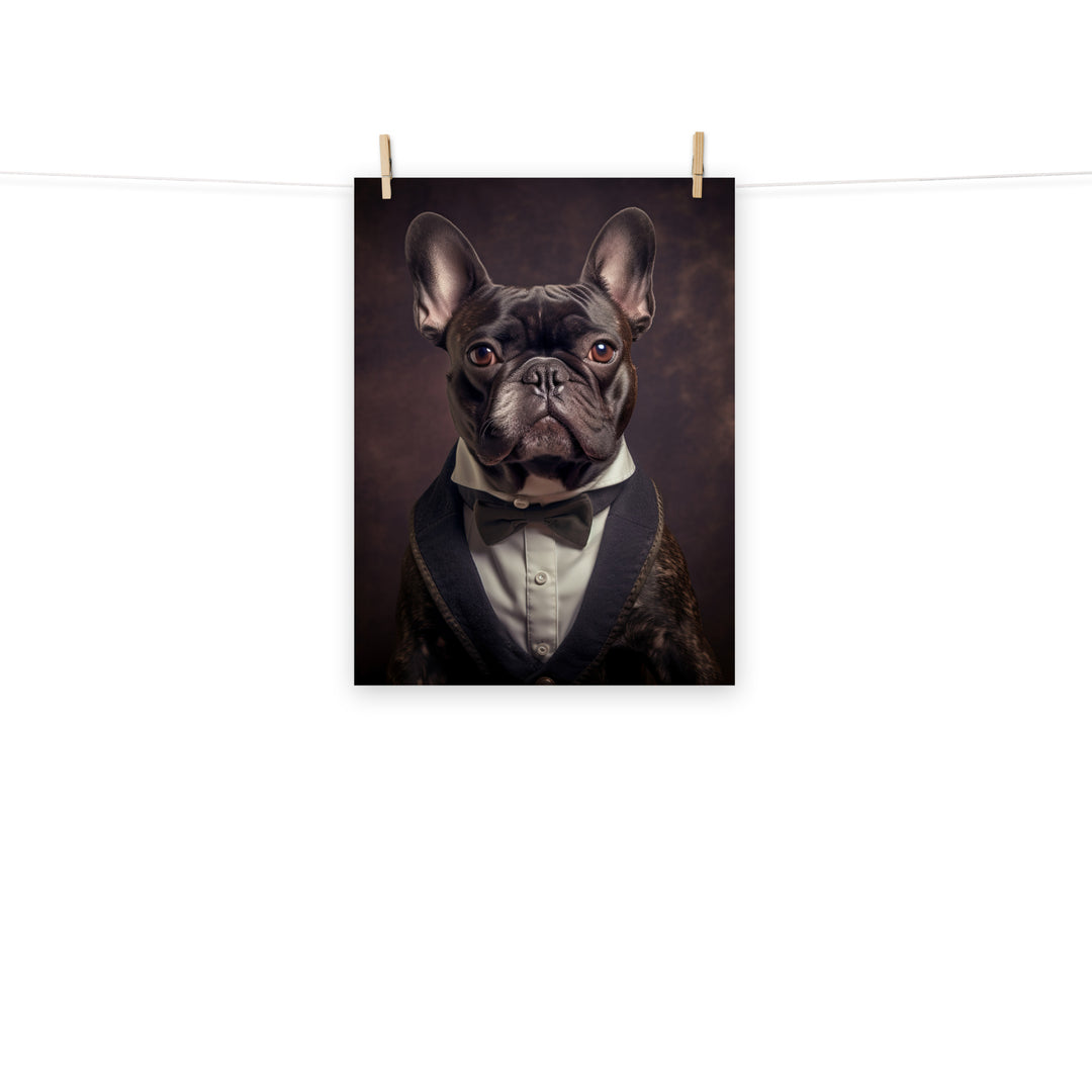French Bulldog Photo paper poster - PosterfyAI.com