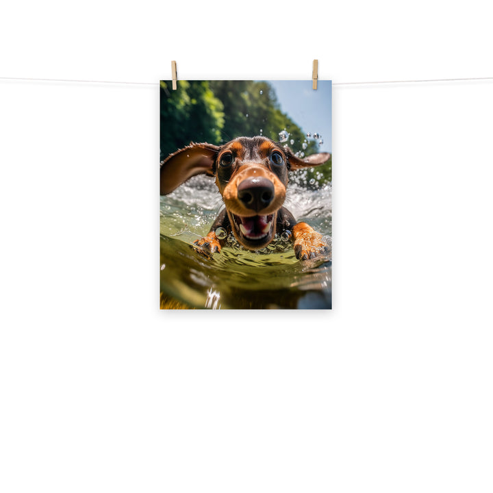 Dachshund Photo paper poster - PosterfyAI.com