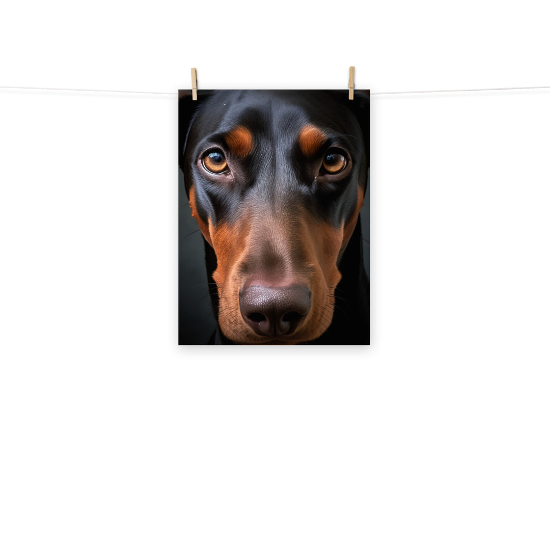 Doberman Photo paper poster - PosterfyAI.com