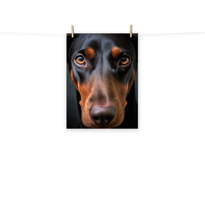 Doberman Photo paper poster - PosterfyAI.com