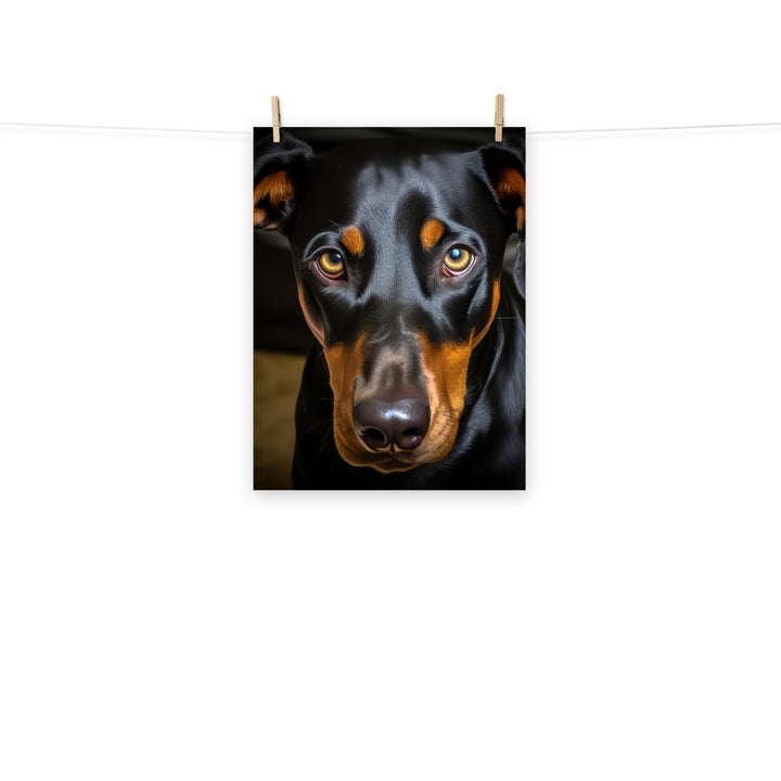 Doberman Photo paper poster - PosterfyAI.com