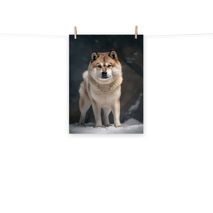 Akita Photo paper poster - PosterfyAI.com