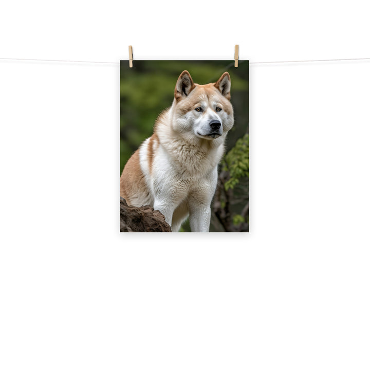 Akita Photo paper poster - PosterfyAI.com
