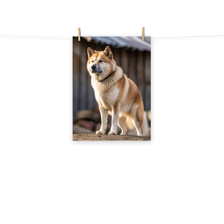 Akita Photo paper poster - PosterfyAI.com